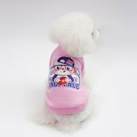 Dog Winter Pet Clothes Brushed Hoody (Option: Bear Hoodie Pink-XXL)