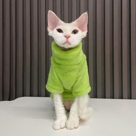 Thick German Mink Velvet Warm Bottoming Comfortable Cat Dog Clothes (Option: Light Green-M Recommended 250 Kg 300 Kg)